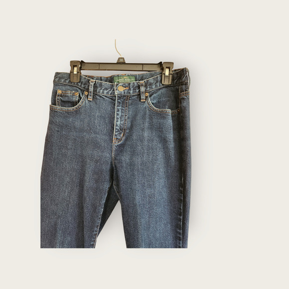 Lauren Ralph Lauren DarkWash Mid-rise Classic Bootcut Womens Jeans Size 10 - Picture 3 of 6